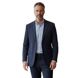 NEW J. Crew Thompson Navy Wool Blend Blazer 40L Men’s Suit Sport Jacket G1730